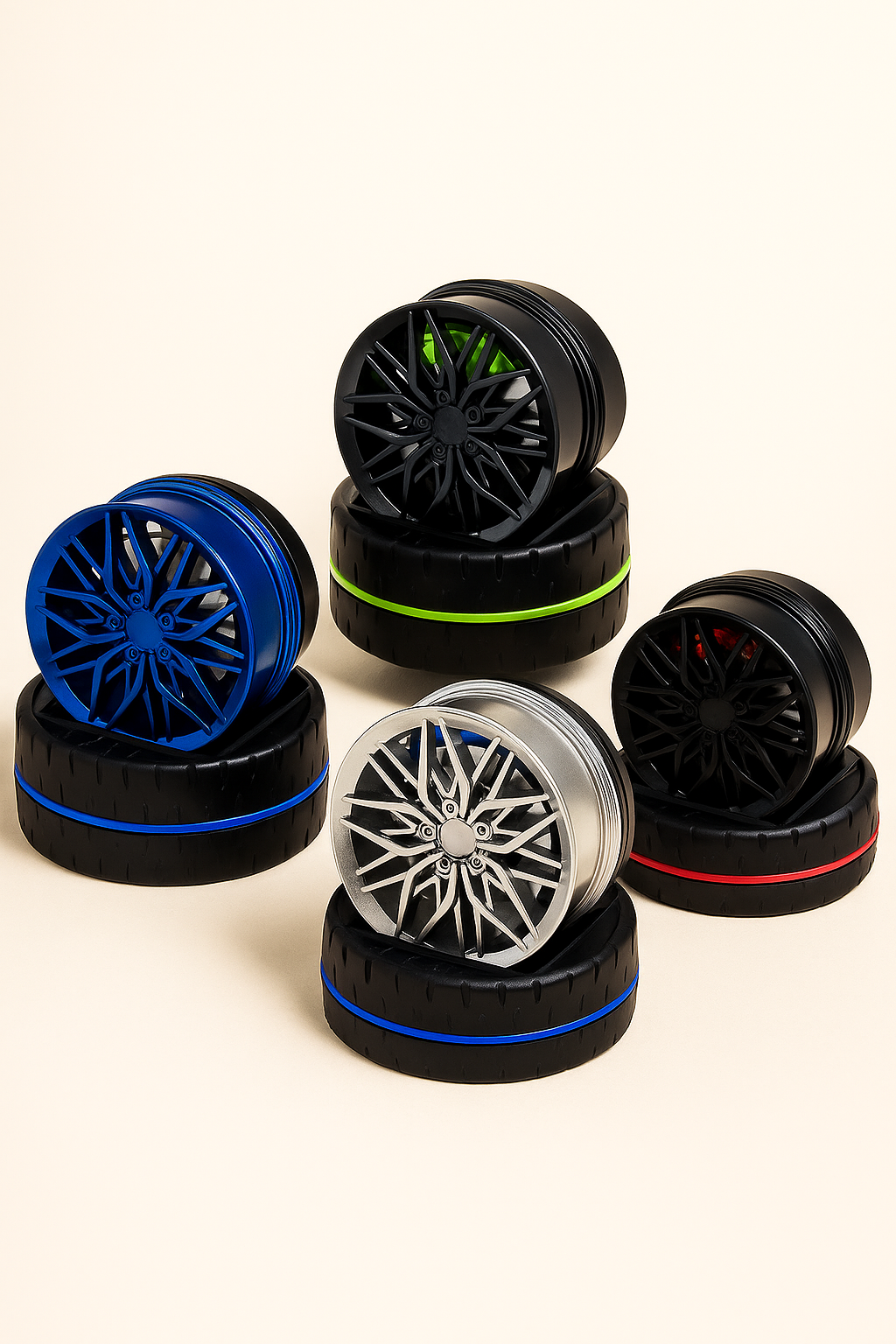 Car Aromatherapy Solar Powered Alloy Wheel โ Stylish Dashboard Freshener