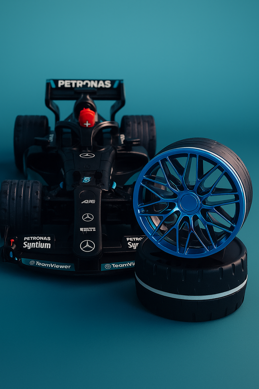 Car Aromatherapy Solar Powered Alloy Wheel – Stylish Dashboard Freshener