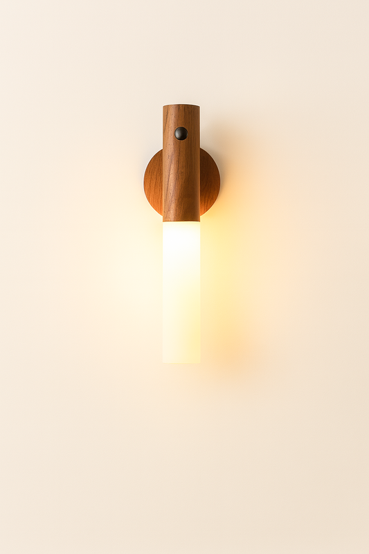 Motion-Sensing Wall Light – Wireless, Battery-Powered Indoor Glow for Bedrooms